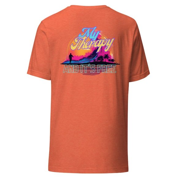 MUDPUPs My Therapy Surf TShirt for Surfer Girl Vacay Shirt for Surf Party Beach - Picture 14 of 16